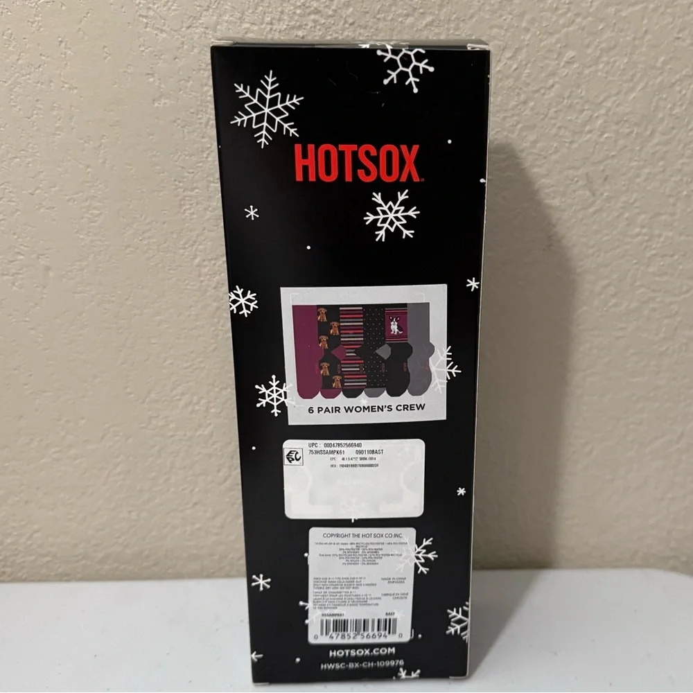 HOTSOX 6 Pairs Women’s Dogs Crew Socks Gift Set